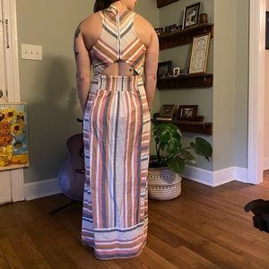 Striped maxi dress